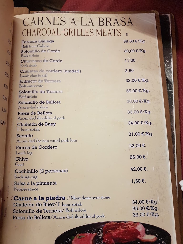 Meson De Carlos — Carta