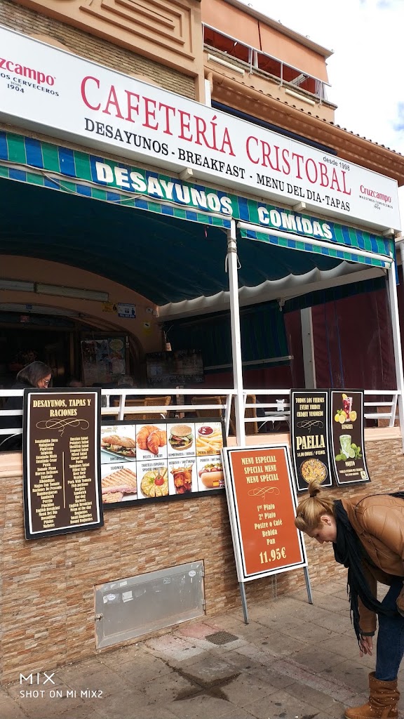 Cafeteria Cristobal — Carta