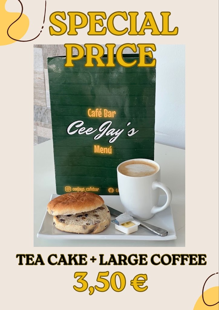 Cee Jay's Cafe-Bar — Carta