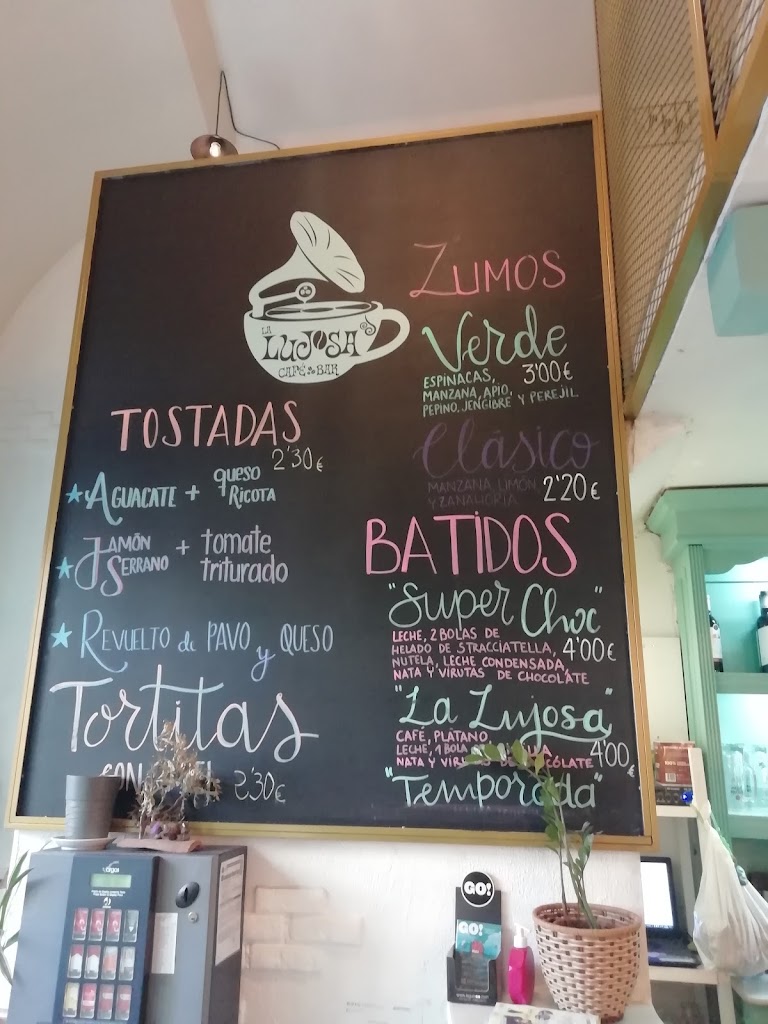La lujosa cafe — Carta