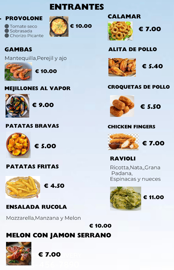 Italian Restaurant Catalea — Carta