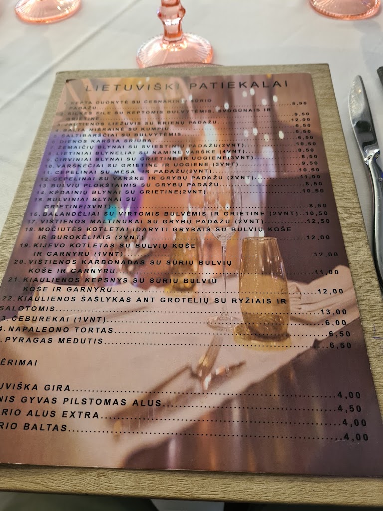 Restaurante Luka — Carta