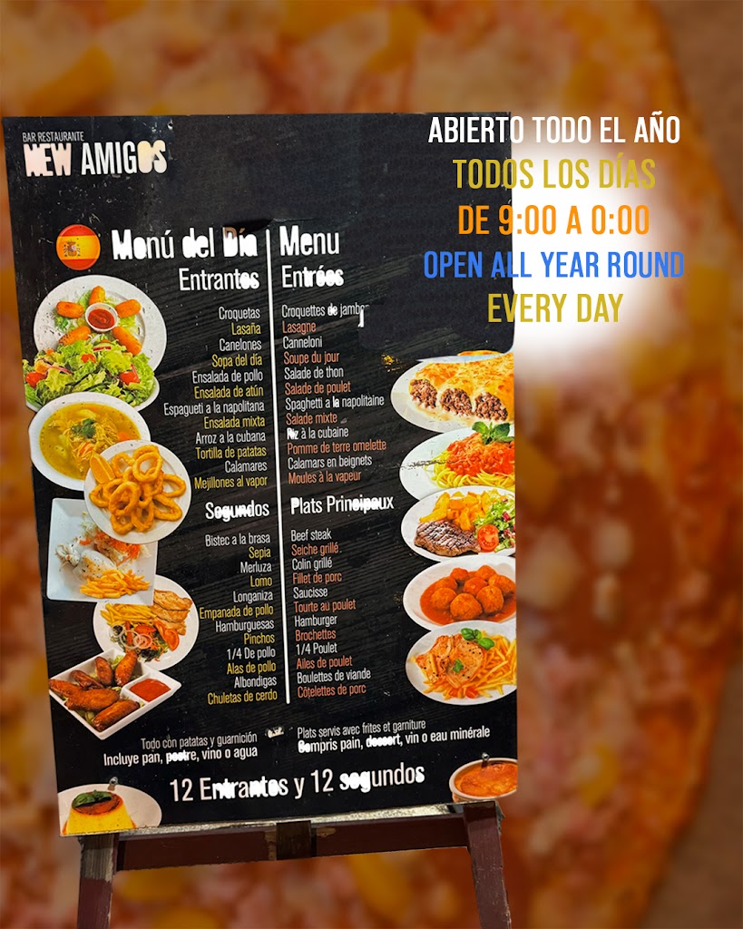 Restaurant New Amigos — Carta
