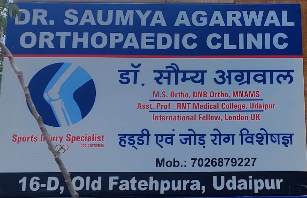 Dr. Dr Saumya Agarwal Sports Injuries Joint Replacement Knee And Shoulder Ligament Doctor Best Orthopaedic Doctor In Udaipur