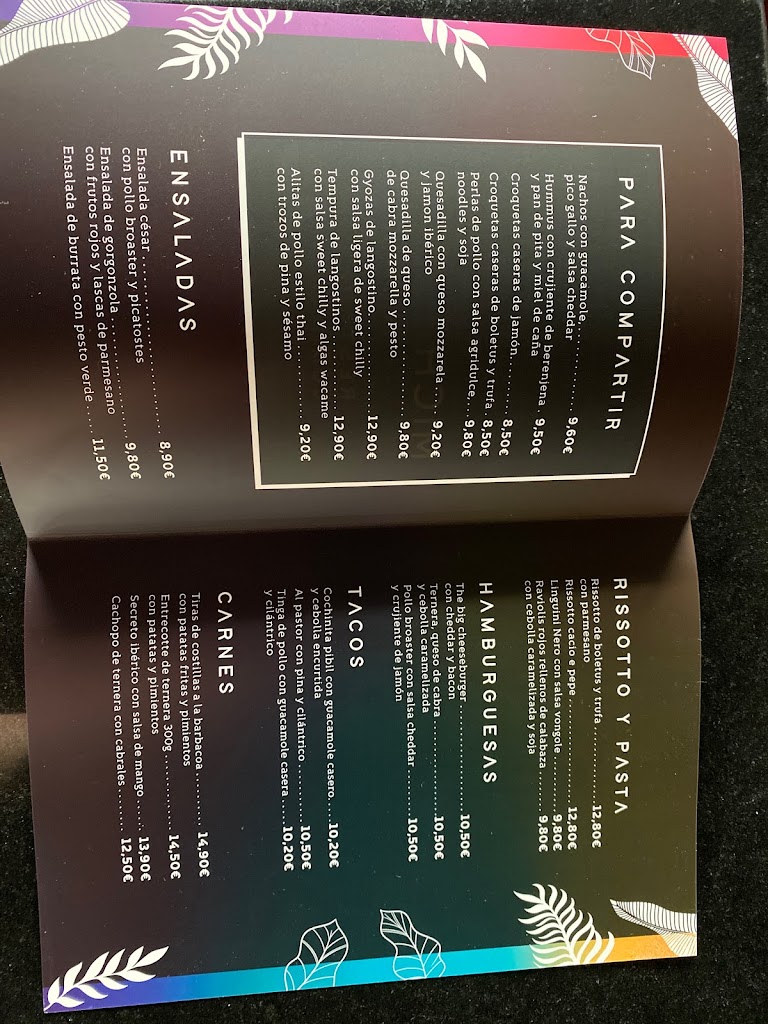 Restaurante Michalber — Carta