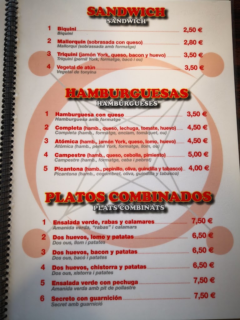 Bar STELLA — Carta
