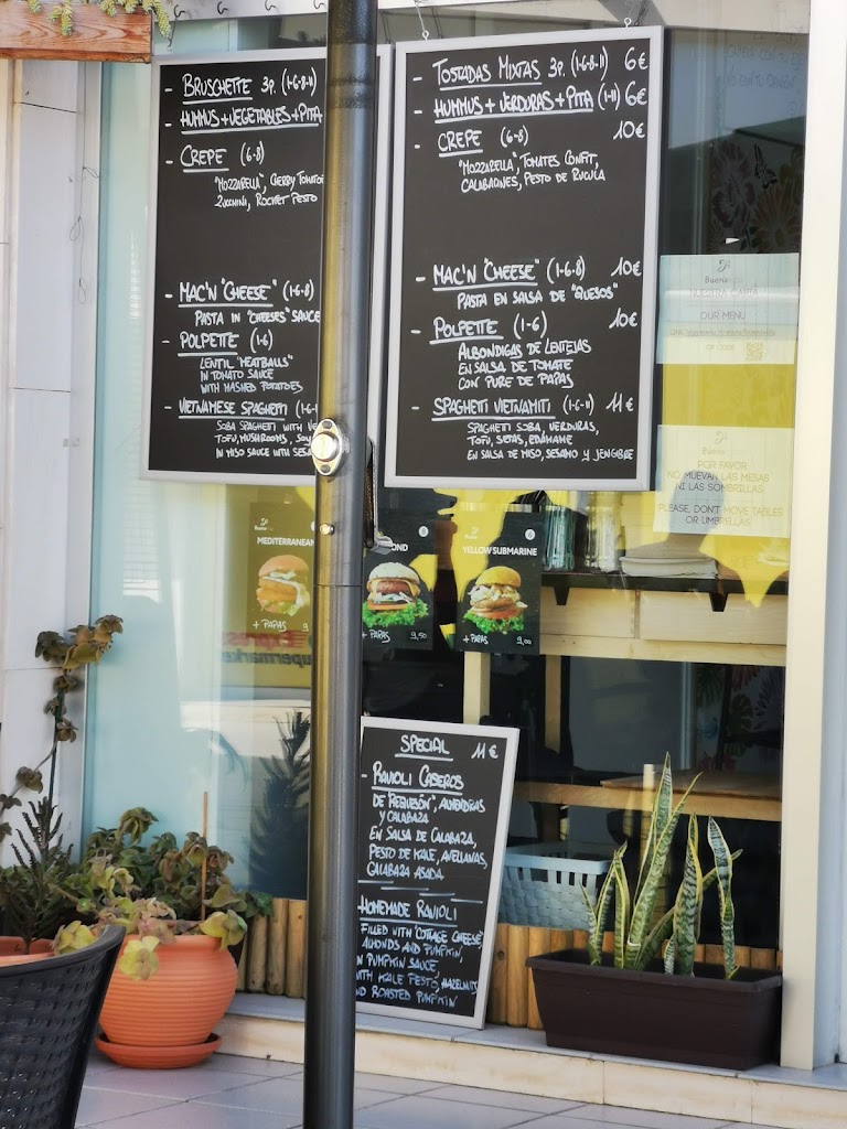 Buenavida Vegan — Carta