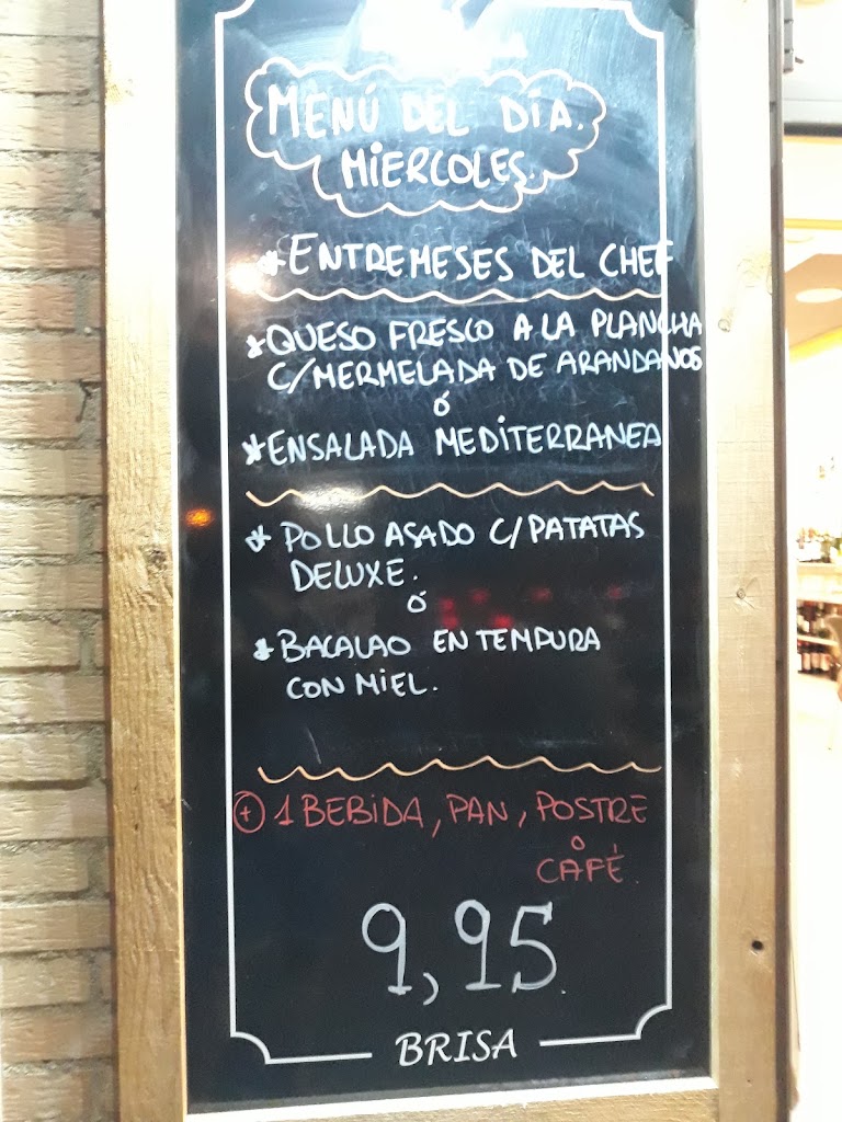 Cafeteria Brisa — Carta