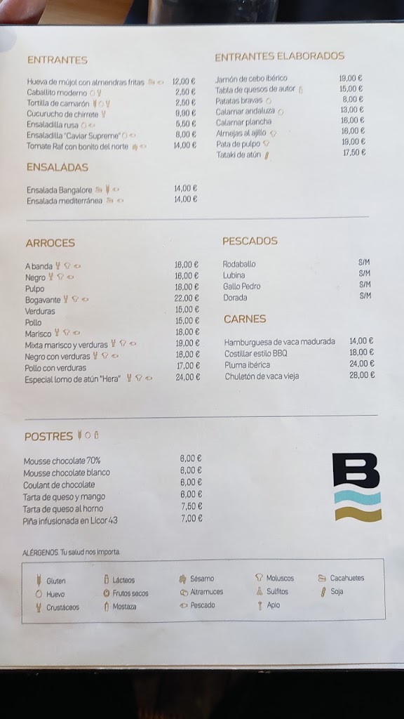 BANGALORE PLAYA — Carta