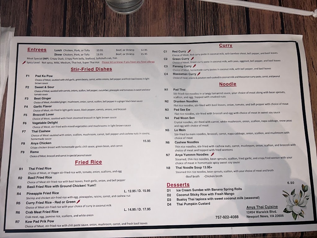 Anya Thai Cuisine
