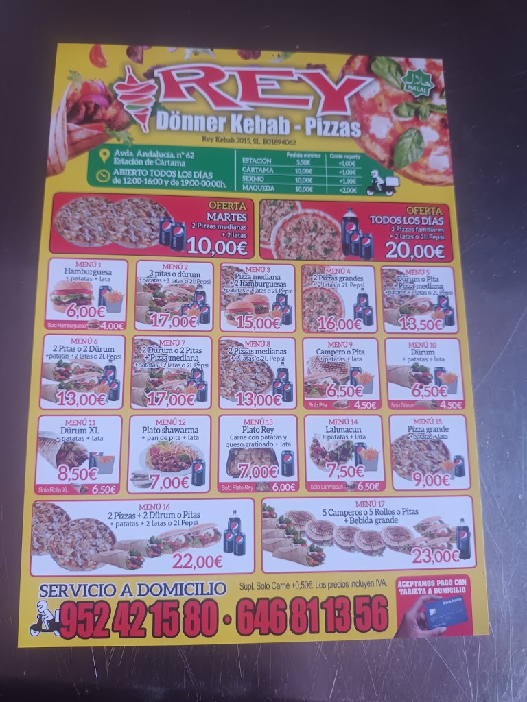 REY KEBAB DONER KEBAB — Del propietario