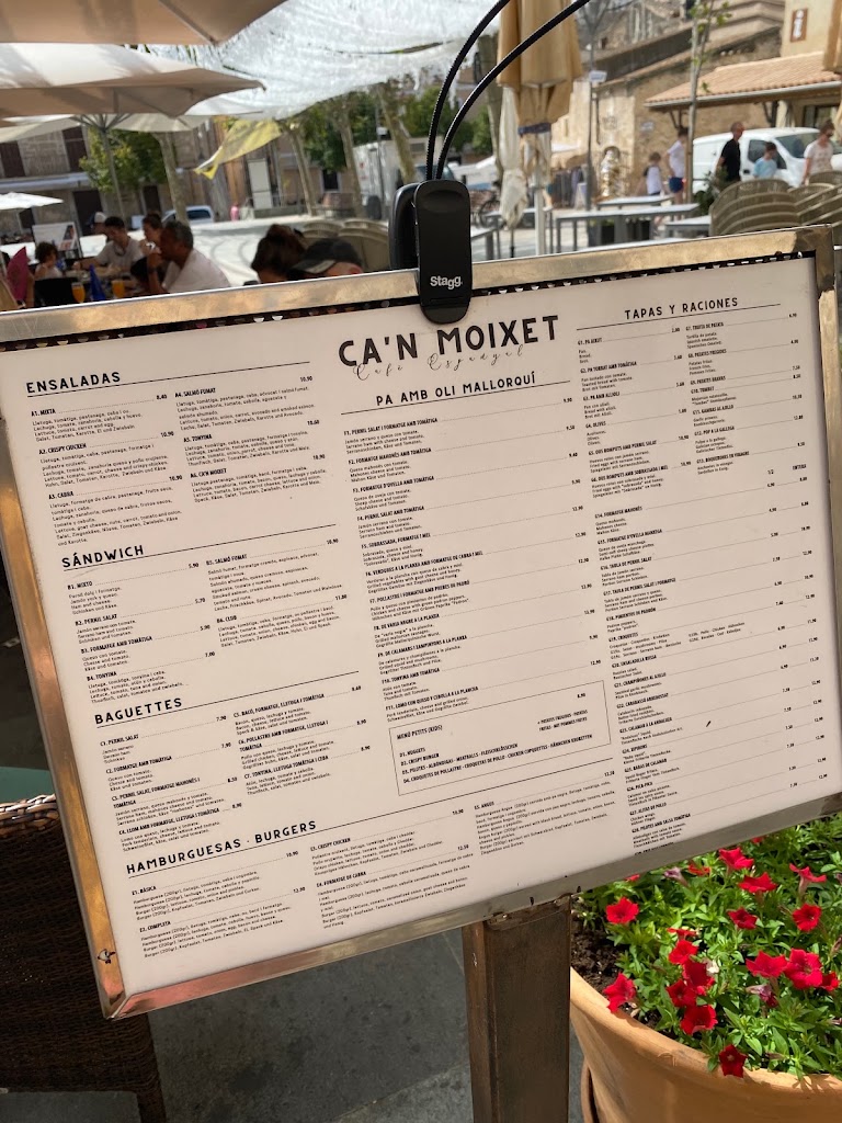 Ca'n Moixet — Carta