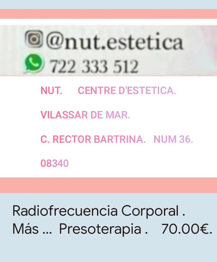 Estetica. Nut . Centre d ' Estetica — Mas recientes
