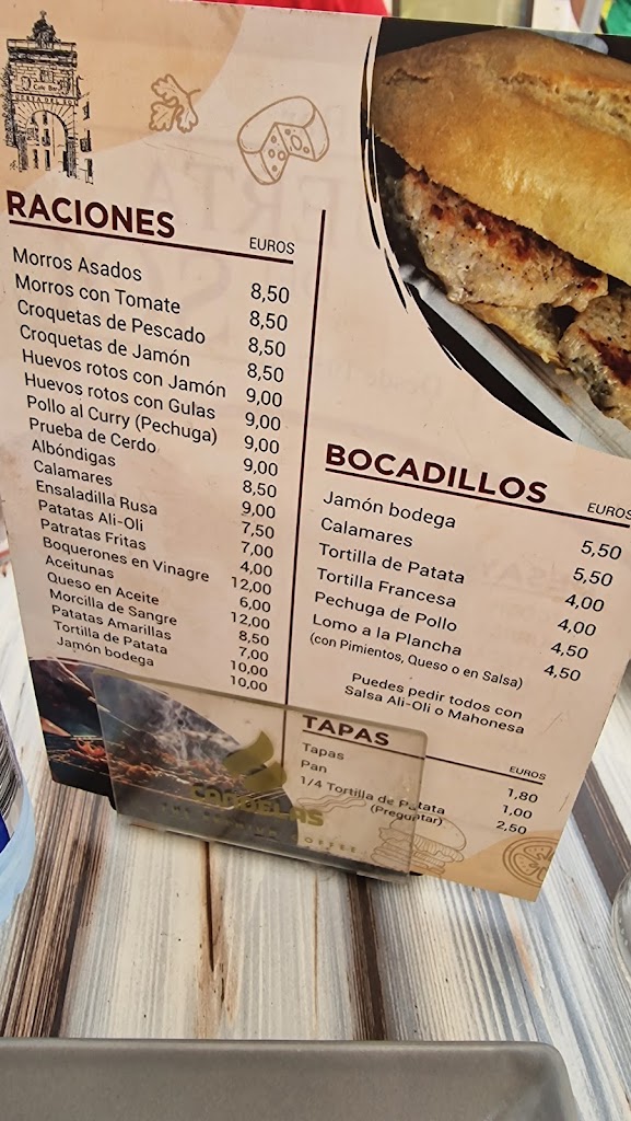 Cafe-Bar Puerta del Sol Loterias y apuestas del Estado — Carta