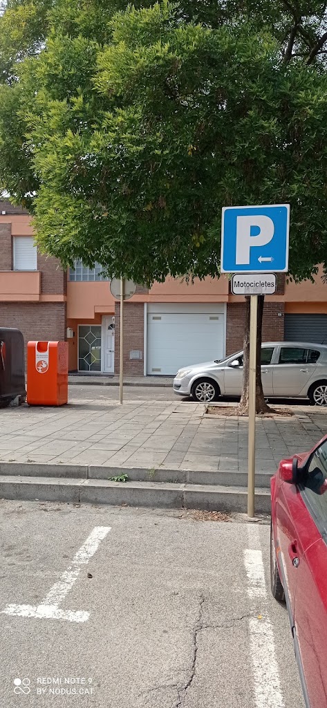 Zona de aparcamiento reservado para motos