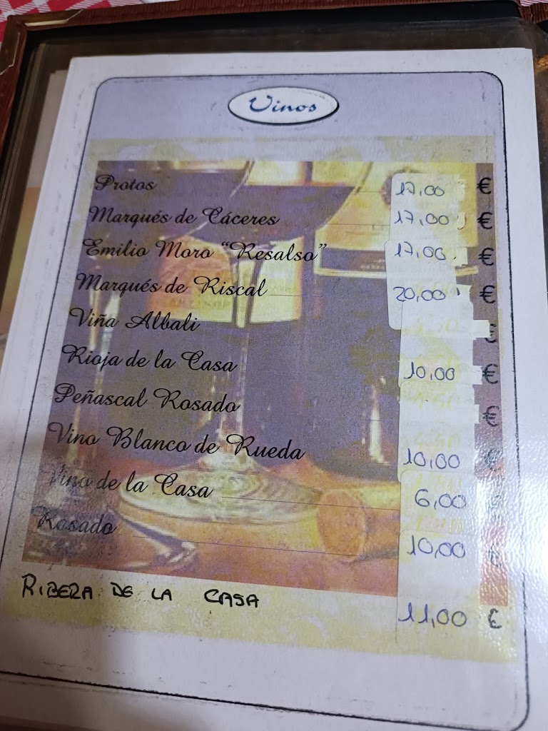 Bar Joima — Carta