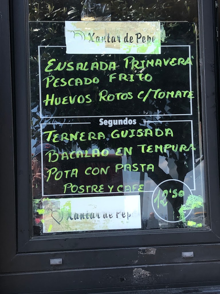 Xantar de Pepe — Carta