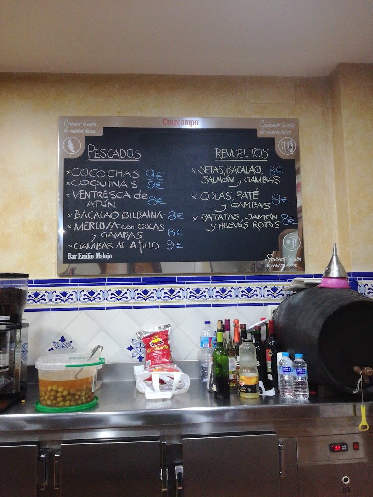 Bar Casa Emilio Malojo — Carta