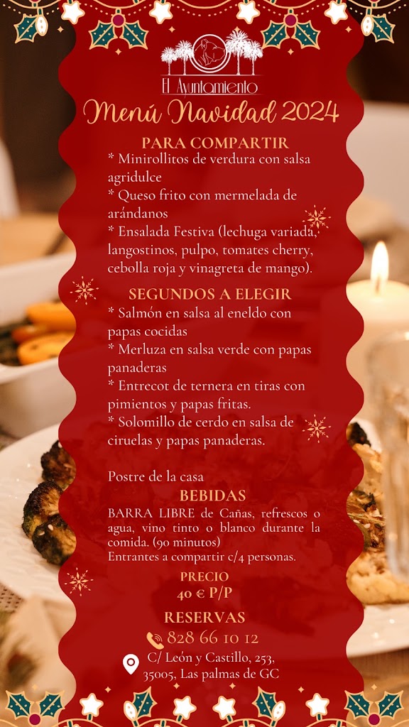El Ayuntamiento Restaurante-Cafeteria — Carta