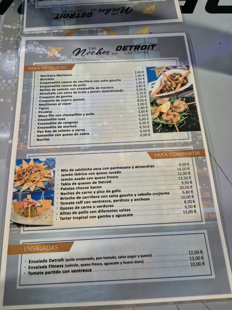 Detroit Las torres — Carta