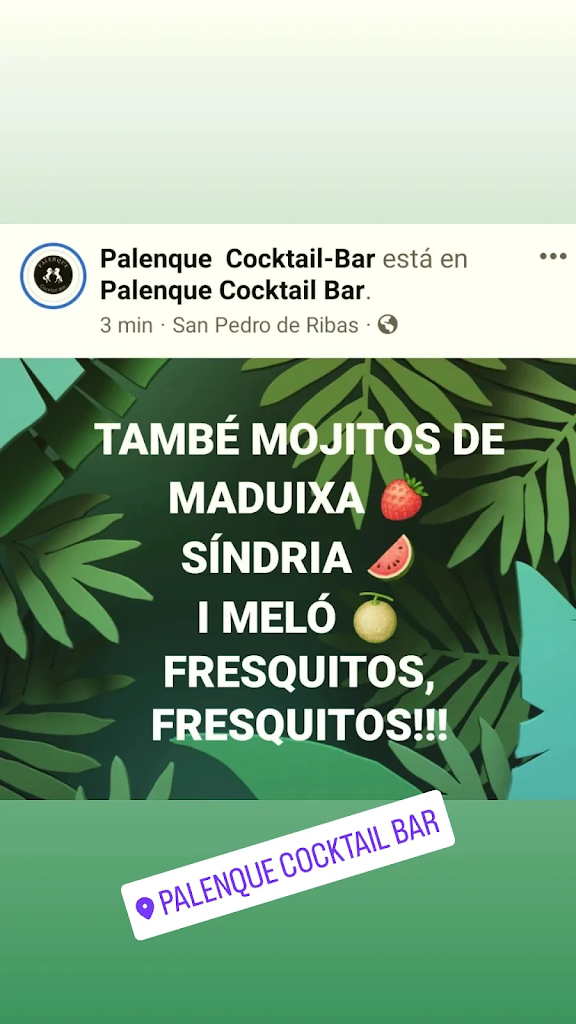 PALENQUE COCKTAIL-BAR — Carta