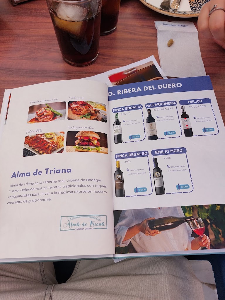 Alma de Triana — Carta