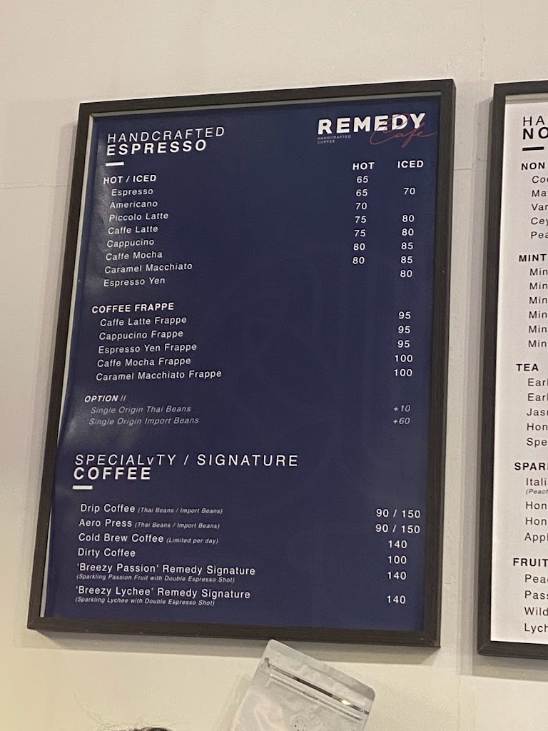 Remedy Coffee Roastery's Photo/Menu