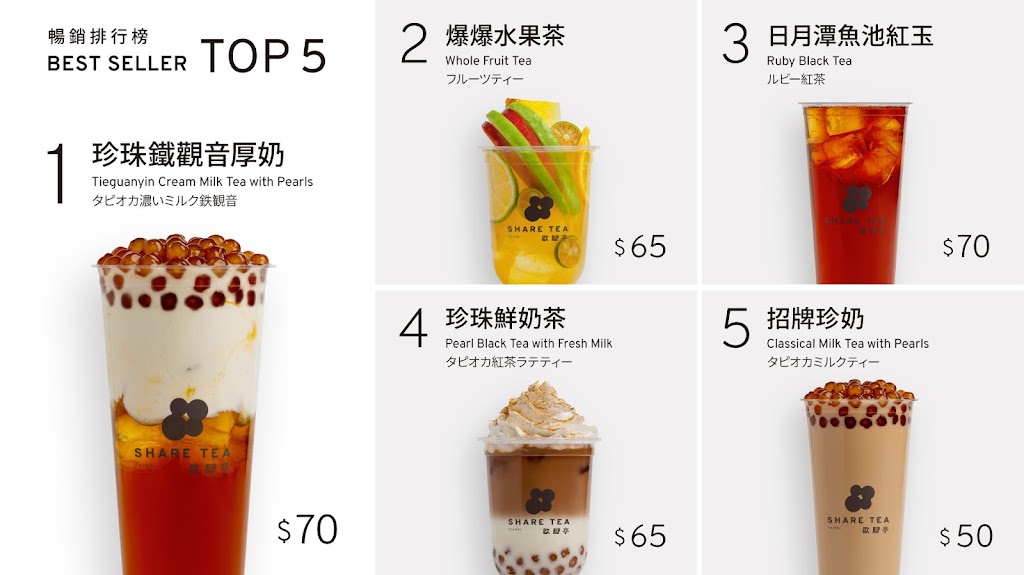 Sharetea歇腳亭-逢甲文華店 的照片