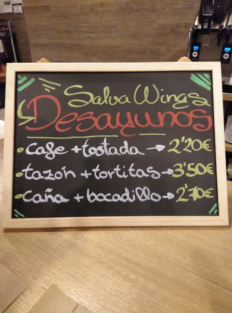 Hamburgueseria Salva Wings — Carta
