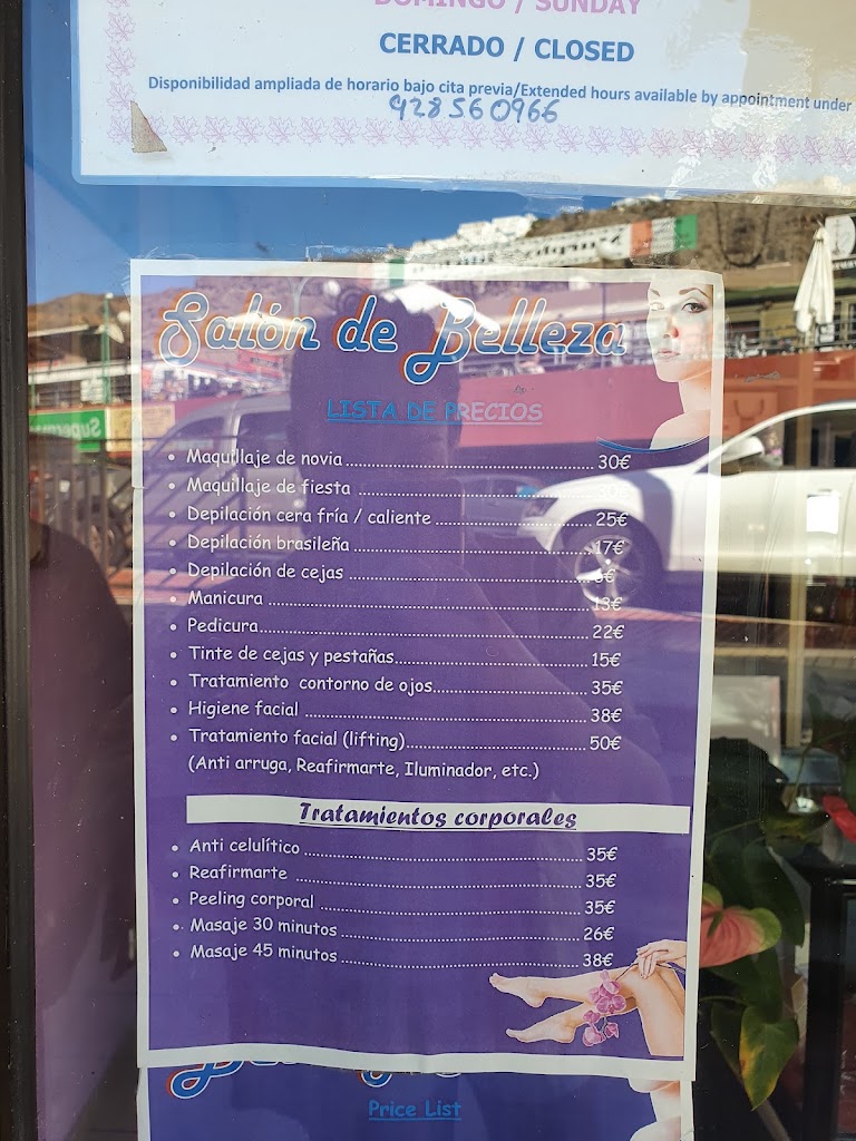 Centro de Estetica - Beauty Salon — Carta