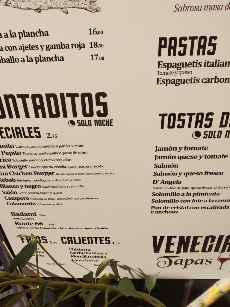 Pizzeria La Dolce Vita Centro — Carta