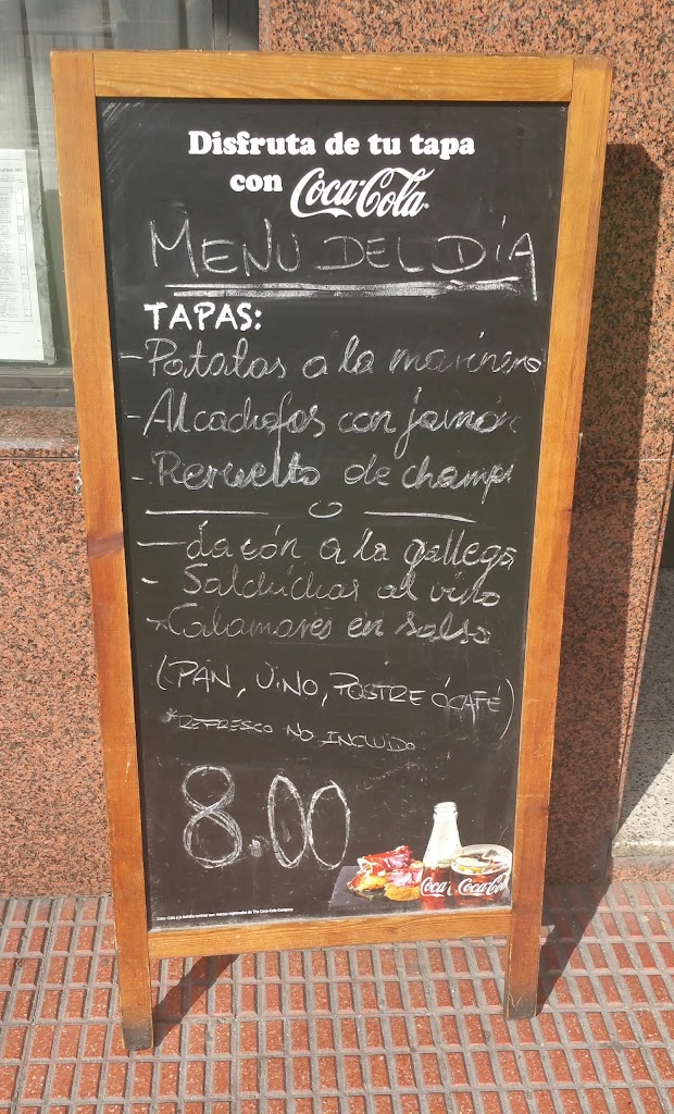 Cafeteria Almi — Carta