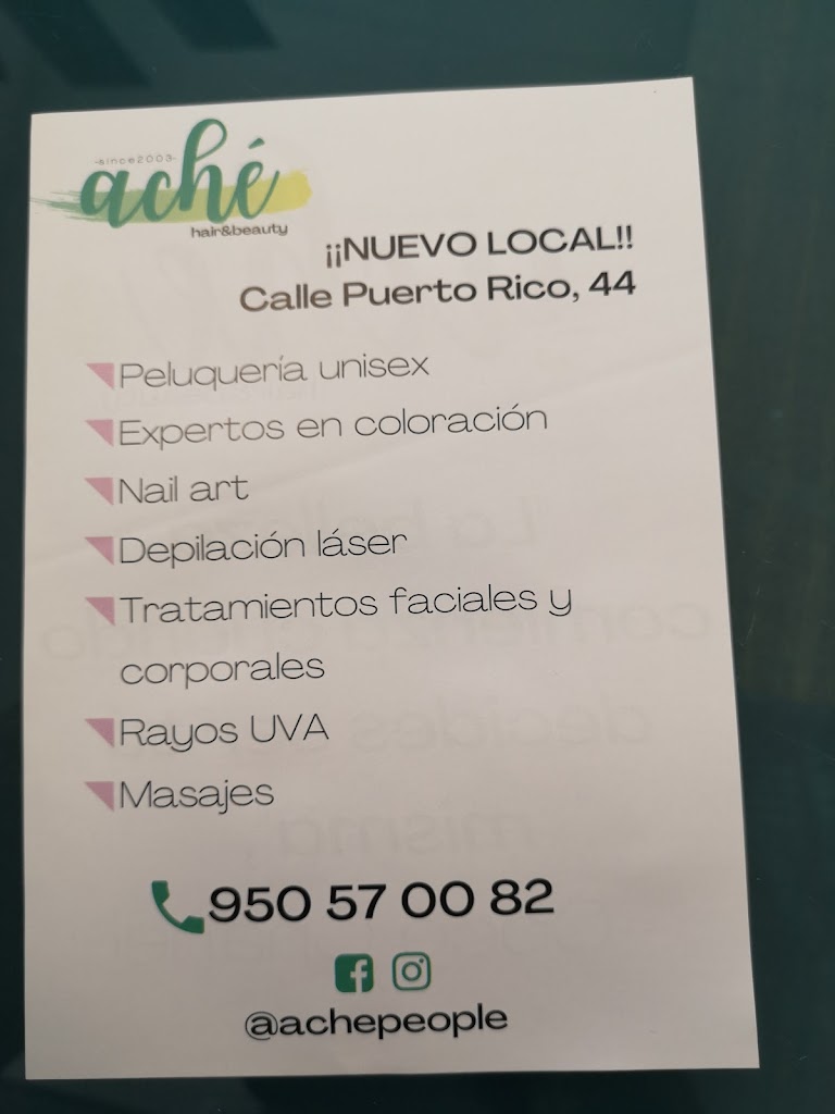 Peluqueria Ache Hair&beauty El Ejido Expertos Balayage y Metodo curly. Estetica avanzada tratamientos faciales y manicuras . — Carta