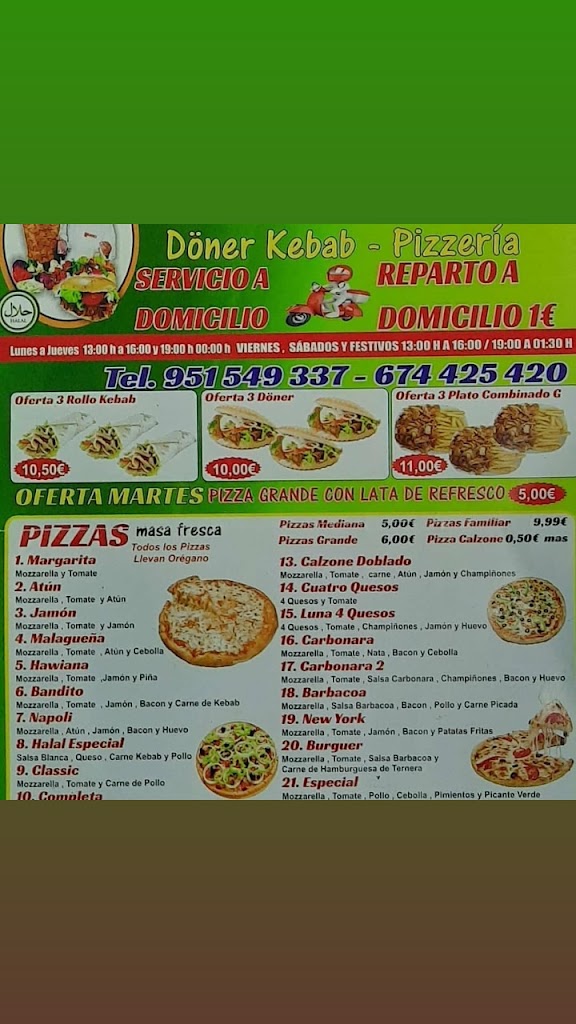 KEBAB TURKISH CARTAMA PUEBLO — Carta