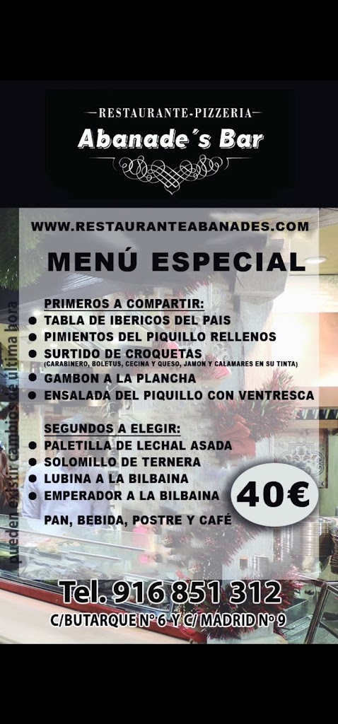 Restaurante Abanades Bar | Arroz Con Bogavante | Especialidad Leganes — Del propietario