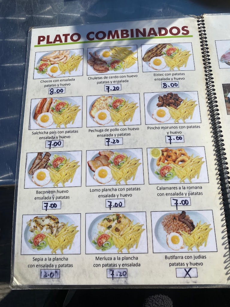 bar granja ana — Carta