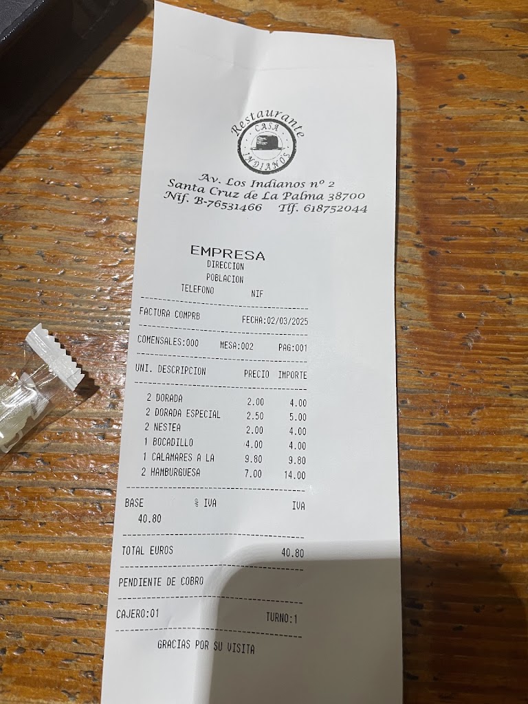 Restaurante Casa indianos — Mas recientes