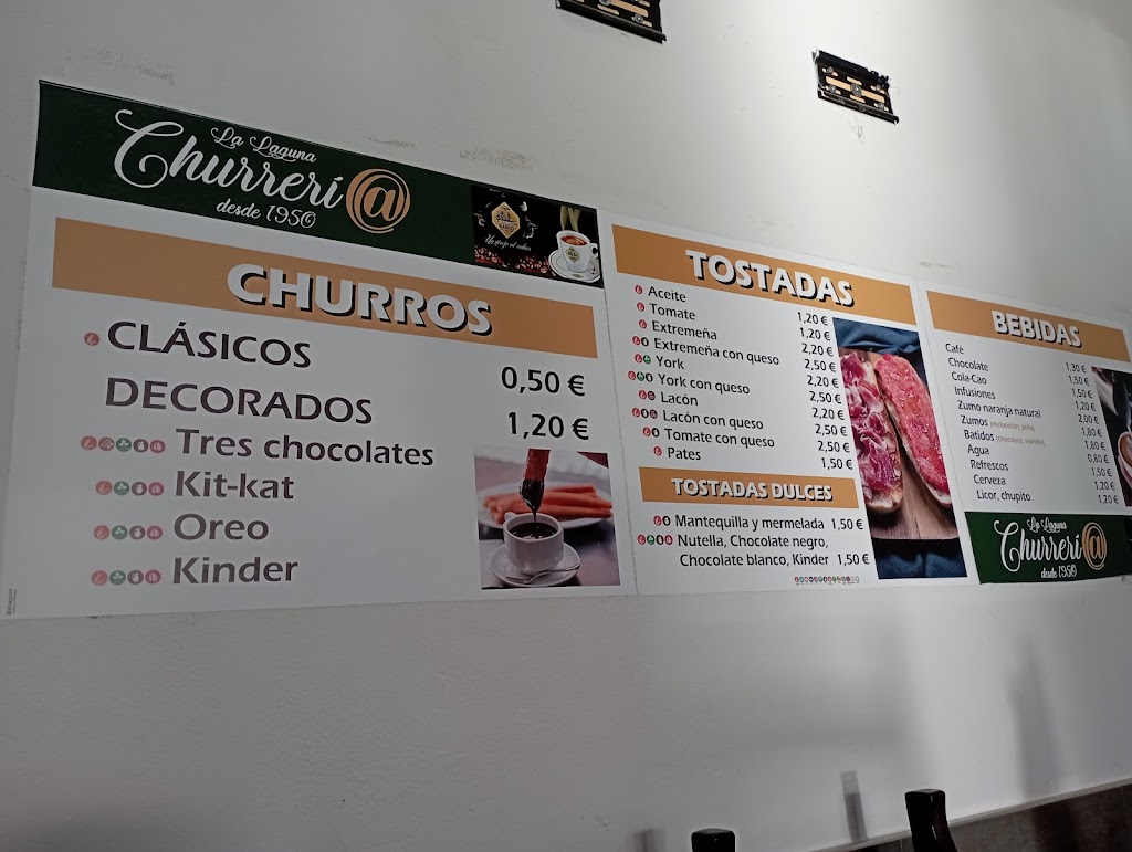 Churreria Cafeteria La Laguna — Carta
