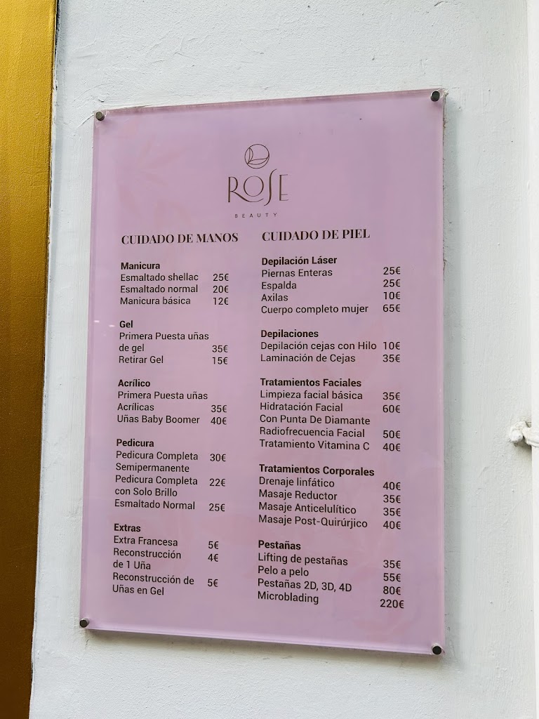 Rose Beauty Salon — Carta