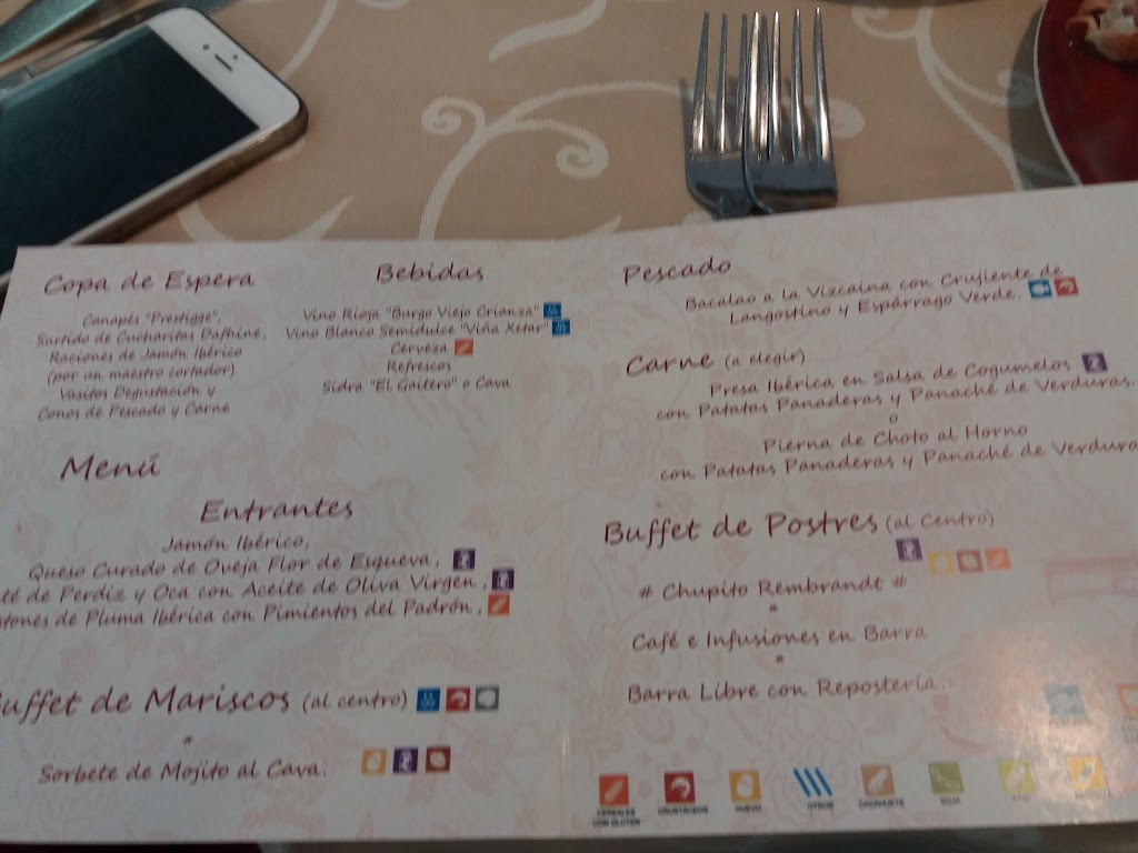 Salones Venecia — Carta