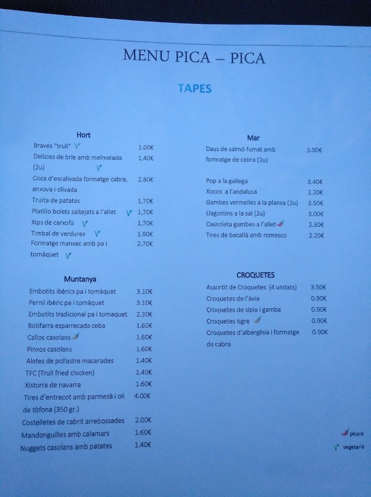 El Trull — Carta