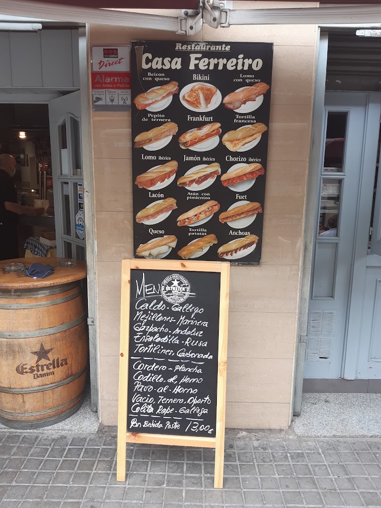 Restaurante CASA FERREIRO — Carta