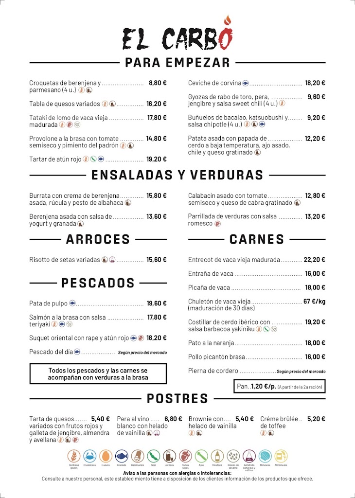 EL Carbo Reus — Carta