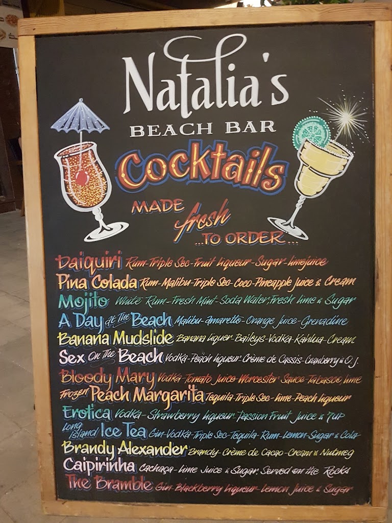 Natalia's Bar — Carta