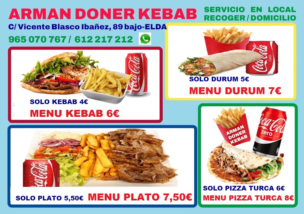 ARMAN DONER KEBAB — Carta