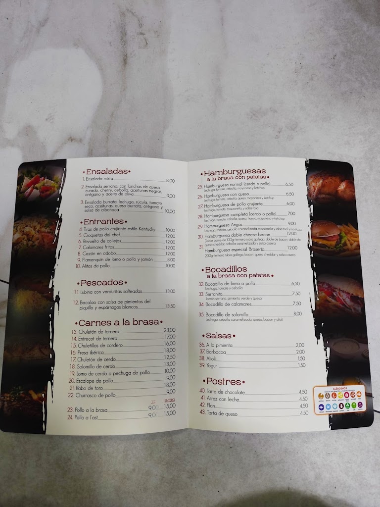 Barbacoa Pizzeria San Marcos — Carta