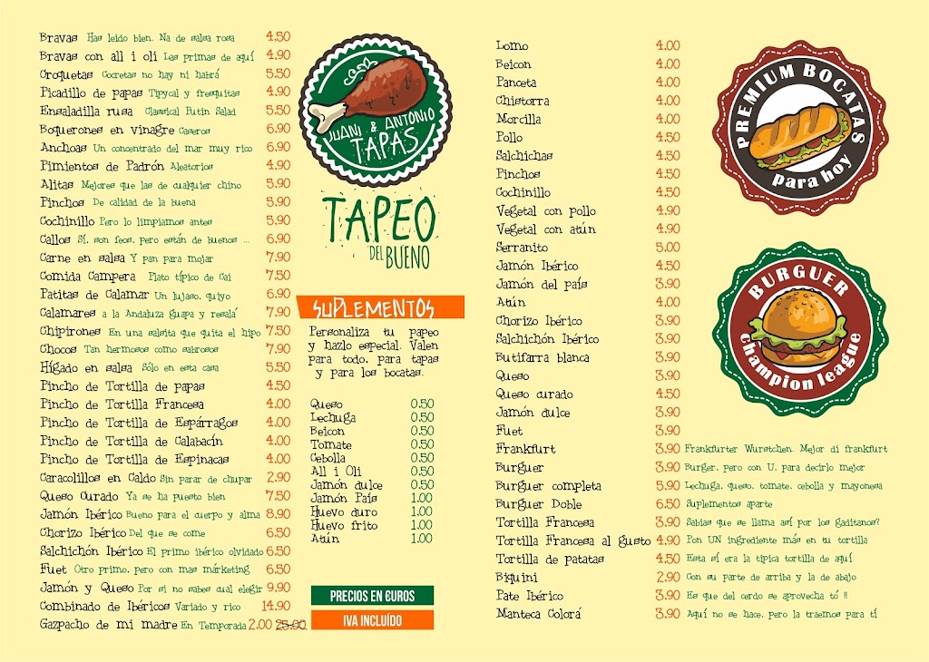MARIO'S BAR — Carta