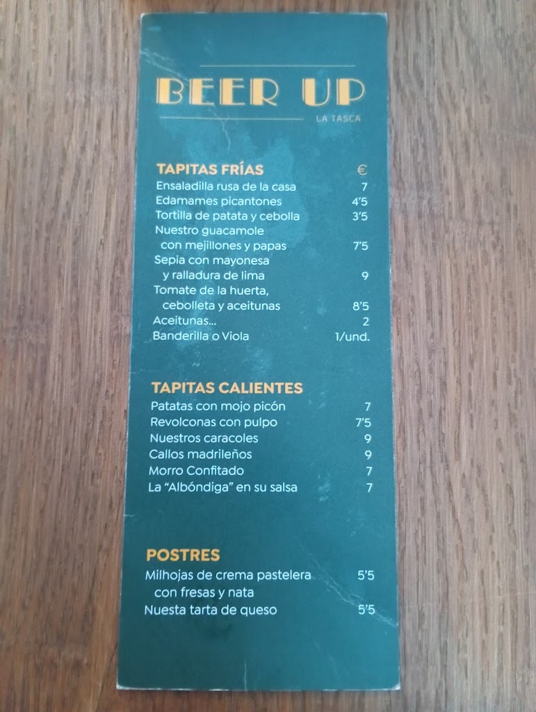 Beer up — Carta