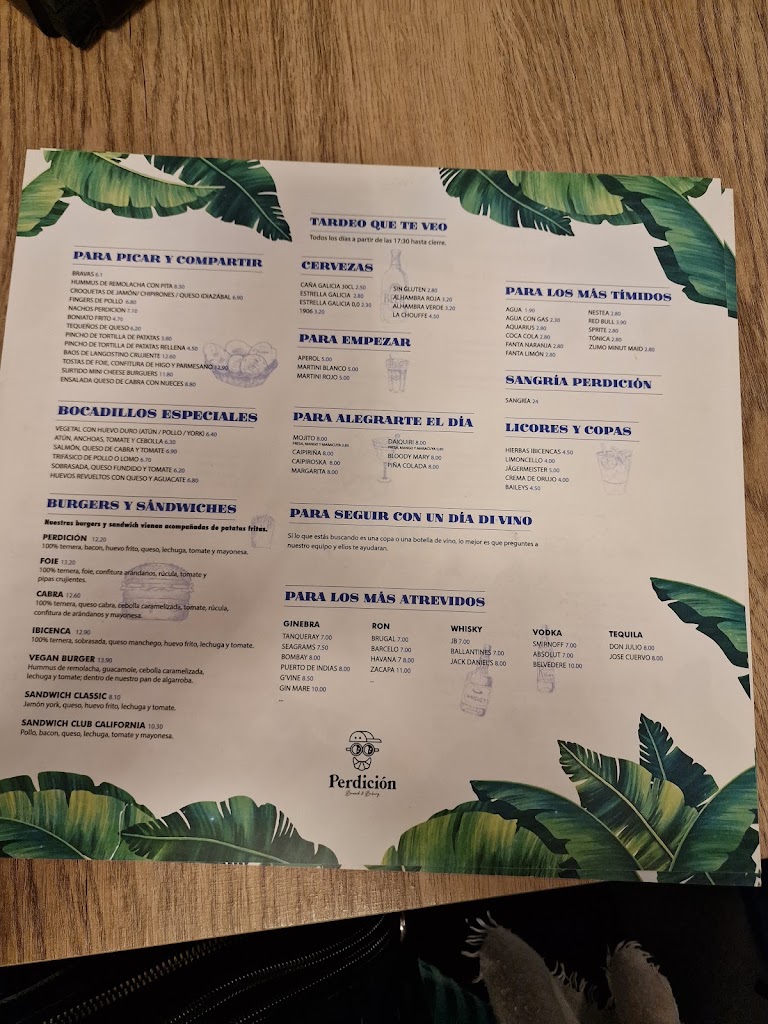 Perdicion — Carta