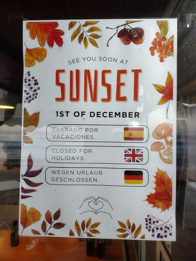 SUNSET — Carta